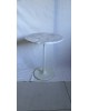 Guéridon table d'appoint bout de canapé pied tulipe et plateau marbre dans le gout de Eero Saarinen