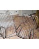 Lot de 4 Chaises Gastone RINALDI acier chromé