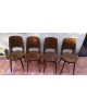 BAUMANN Suite de 4 Chaises "MONDOR Vintage 1960