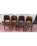 BAUMANN Suite de 4 Chaises "MONDOR Vintage 1960