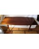 Table basse bois verni 1950