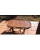 Table basse bambou et rotin 1960