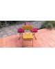 LAFUMA Chaises pliantes vintage Chantazur, France 1960 Set de 3