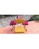 LAFUMA Chaises pliantes vintage Chantazur, France 1960 Set de 3