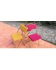 LAFUMA Chaises pliantes vintage Chantazur, France 1960 Set de 3