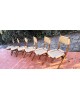 Chaises pliantes scandinaves teck  et corde style Hans Wegner 1960 Set de 6