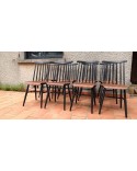 Chaises scandinaves Ilmari Tapiovaara 1960, Set de 8