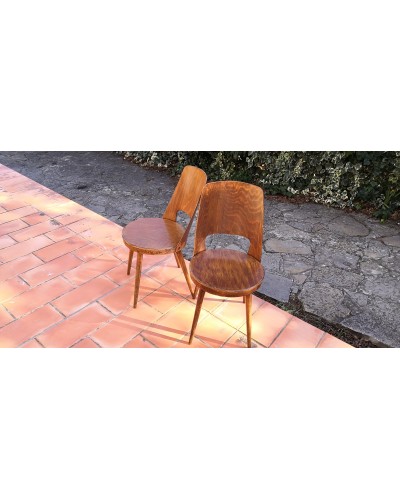 Chaises BAUMANN Mondor vintage années 60 Set de 2