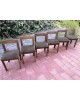 Suite de chaises en orme massif années 70 DLG Bruno Rey Set de 6