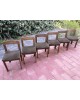 Suite de chaises en orme massif années 70 DLG Bruno Rey Set de 6