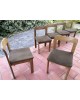 Suite de chaises en orme massif années 70 DLG Bruno Rey Set de 6