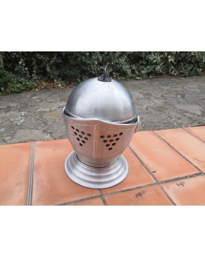 Seau à glace Heaume Casque de Chevalier vintage Années 70