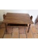 Table basse scandinave bois laqué vintage