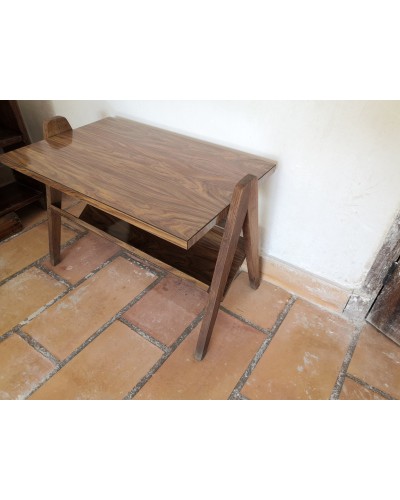 Table basse scandinave bois laqué vintage