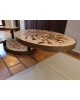 Table basse Georges Pelletier Vallauris La Roue Magnolias Vintage