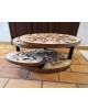 Table basse Georges Pelletier Vallauris La Roue Magnolias Vintage