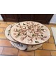 Table basse Georges Pelletier Vallauris La Roue Magnolias Vintage