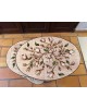 Table basse Georges Pelletier Vallauris La Roue Magnolias Vintage