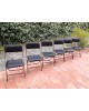 Chaises pliantes MANUFRANCE Saint-Etienne Années 70 vintage Set de 6