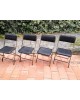 Chaises pliantes MANUFRANCE Saint-Etienne Années 70 vintage Set de 6