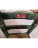 chaise enfant bois et paille vintage