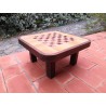 Table basse Barrois Vallauris bois & céramique  vintage