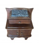 Table de chevet d'appoint bout de canapé vintage art deco