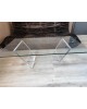 Table basse en verre & altuglas vintage David LANGE circa 1970