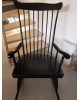 Rocking-Chair scandinave noir