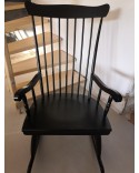 Rocking-Chair scandinave noir