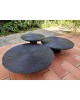 Trio de table basses métal fil de fer vintage design italien GERVASONI 1882