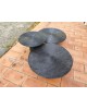 Trio de table basses métal fil de fer vintage design italien GERVASONI 1882