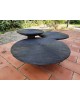 Trio de table basses métal fil de fer vintage design italien GERVASONI 1882
