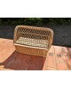 Banc coffre enfant en rotin vintage