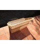 Banc coffre enfant en rotin vintage