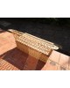 Banc coffre enfant en rotin vintage