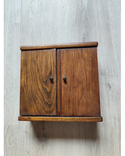 Armoire boîte à clés imprimerie vintage bois