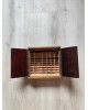 Armoire boîte à clés imprimerie vintage bois