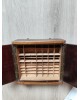 Armoire boîte à clés imprimerie vintage bois