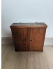 Armoire boîte à clés imprimerie vintage bois