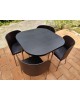 Table et 4 Chaises Modèle Fusion par Sandra Kragnert pour Ikea, Suède, 1990s
