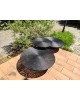 Trio de tables basses métal fil de fer vintage design italien GERVASONI 1882