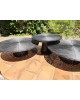 Trio de tables basses métal fil de fer vintage design italien GERVASONI 1882