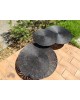 Trio de tables basses métal fil de fer vintage design italien GERVASONI 1882