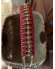 Grand panier ancien Demi Lune rotin vannerie