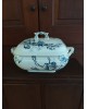 Ancienne soupière rectangulaire en faïence Terre de Fer PARIS  modèle oiseauxSoupière