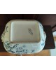 Ancienne soupière rectangulaire en faïence Terre de Fer PARIS  modèle oiseauxSoupière