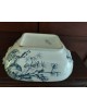 Ancienne soupière rectangulaire en faïence Terre de Fer PARIS  modèle oiseauxSoupière