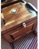 Ancienne boîte à couture coffret marqueterie vintage bois et ps