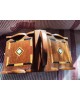 Ancienne boîte à couture coffret marqueterie vintage bois et ps